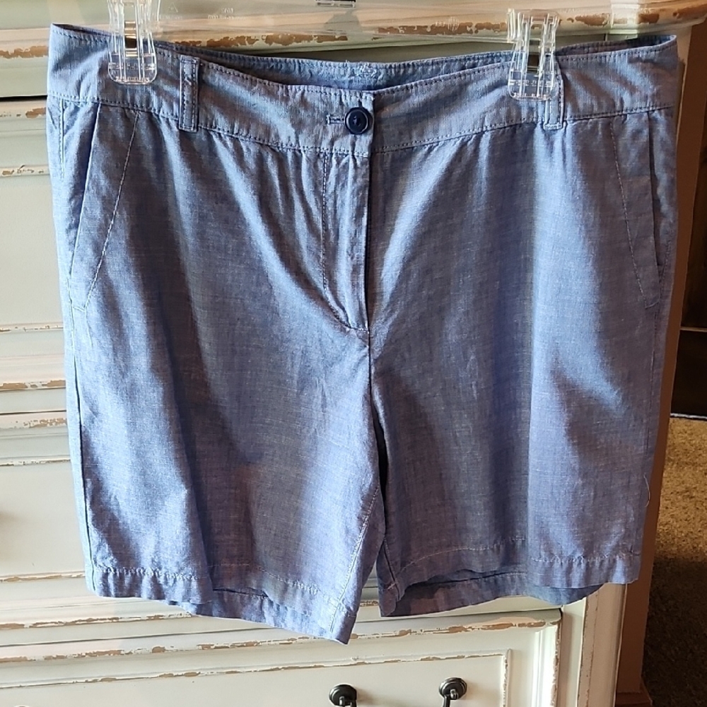Blue Casual Shorts